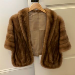 Vintage silk lined Red Fox Stole